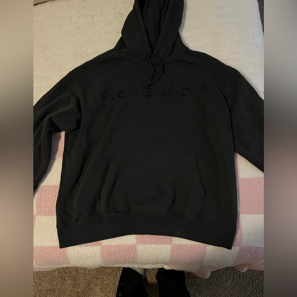 black f.r.i.e.n.d.s. hoodie